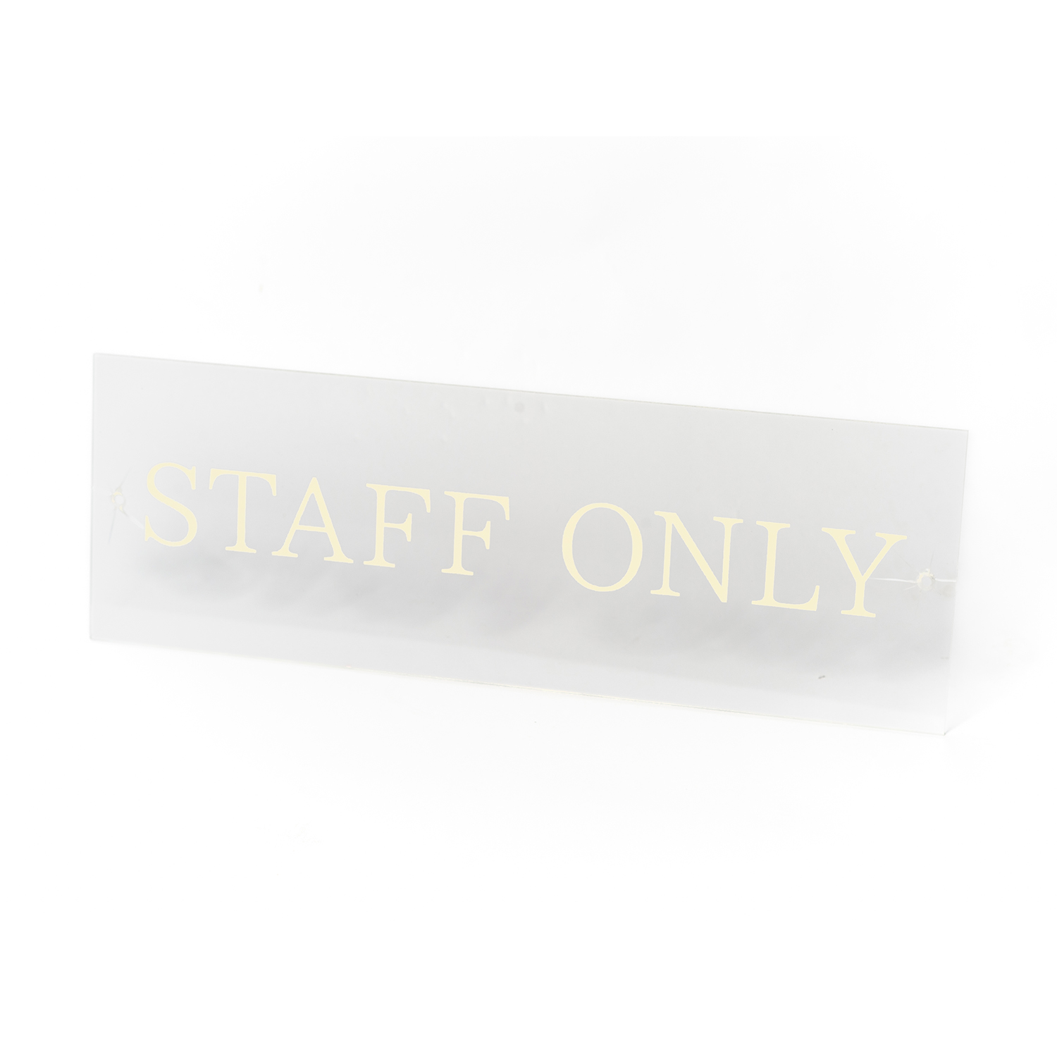 84. プレート（STAFF ONLY／透明）